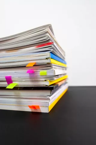 Stack of notebooks