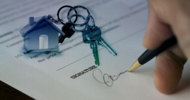 singing contract and house keys